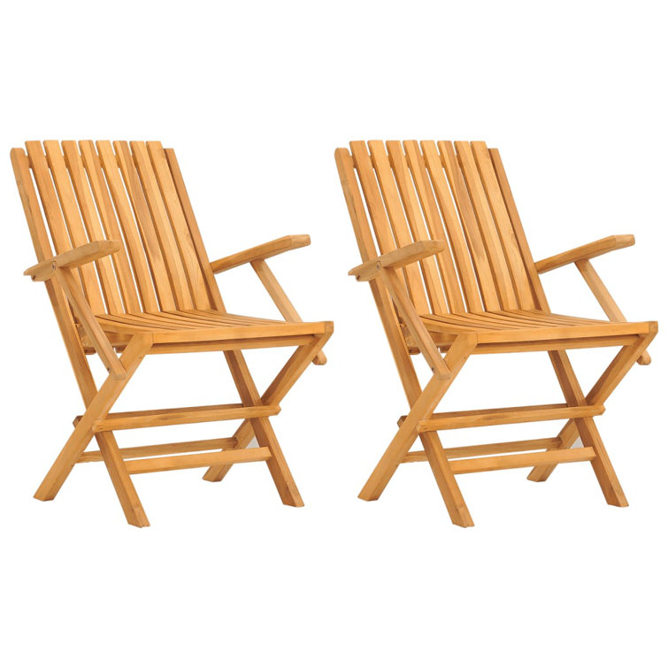 Marlow Home Co. Angastina Folding Garden Chairs Wayfair.co.uk